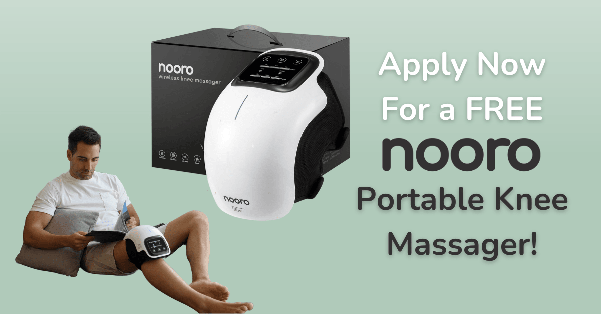 Join Nooro”s Knee Wellness Journey: Free Sampling Opportunity! Score a FREE Portable Knee Massager!