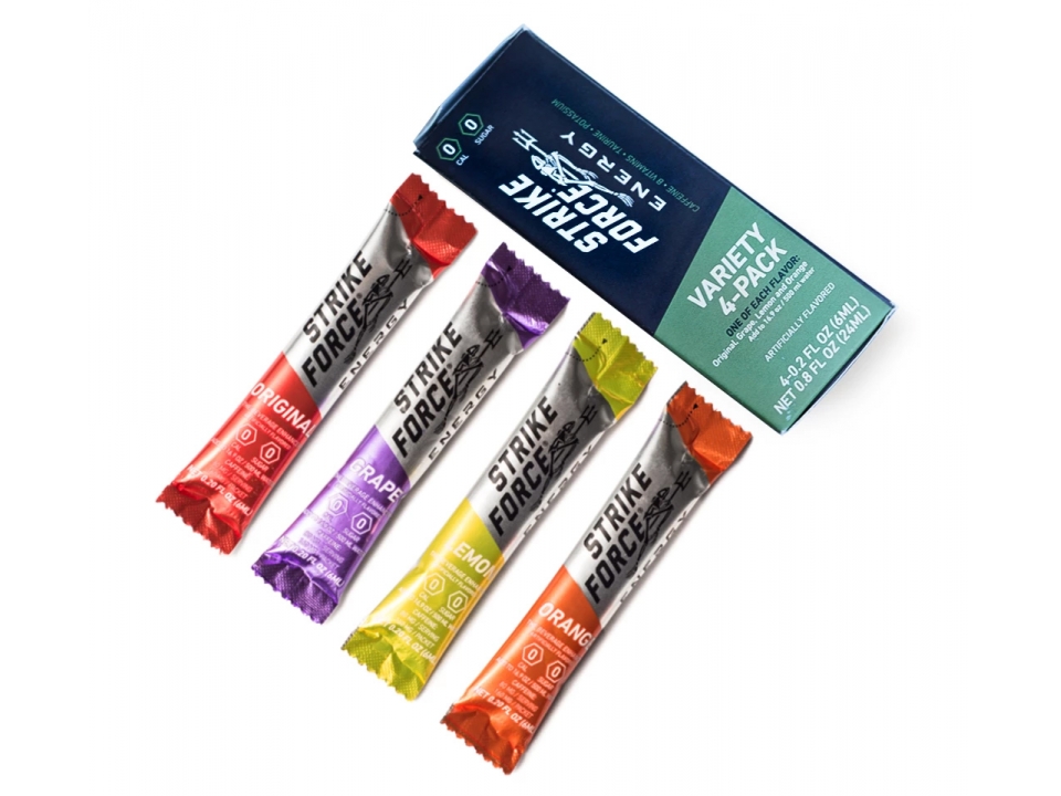 Free 4 Count Energy Drink Sample Pack From Strike Force