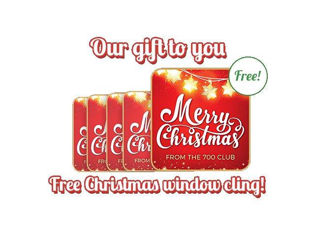 Get A Free Merry Christmas Window Cling!