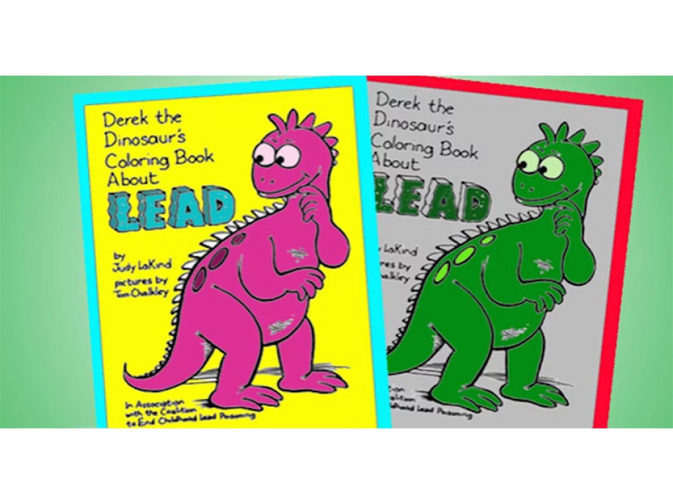Free Derek The Dinosaur Coloring Book From The State Of Delaware