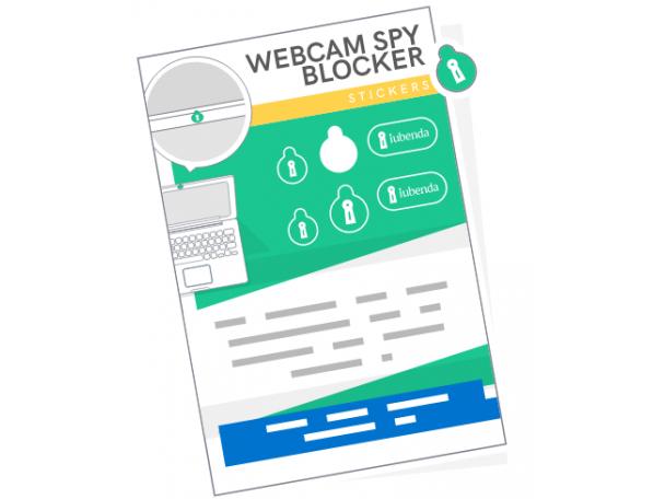 Free Webcam Spy Blocker Sticker From Iubenda!