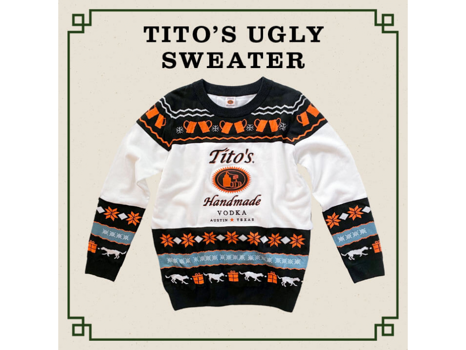 Free Ugly Sweater+Scarf+Hat From Tito’s