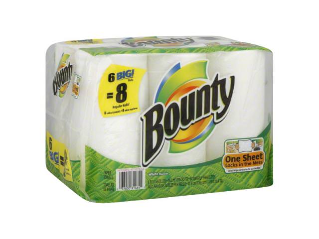 Get A Free Pack Of 6 Bounty Super Roll Paper Towels!