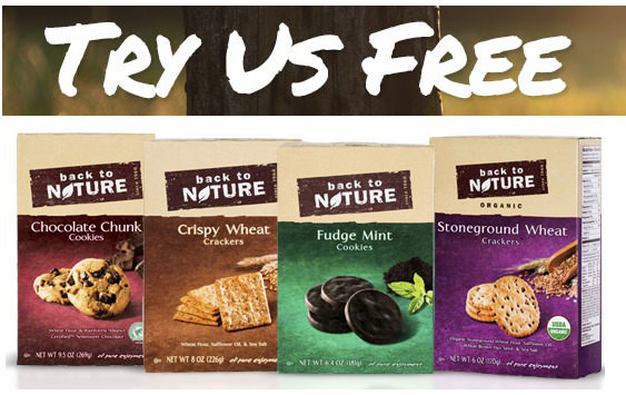 Get Free Back To Nature Cookies or Crackers! Hurry!