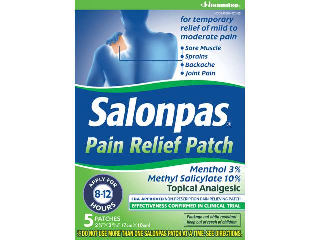 Get A Free Salonpas Pain Relief Patch!