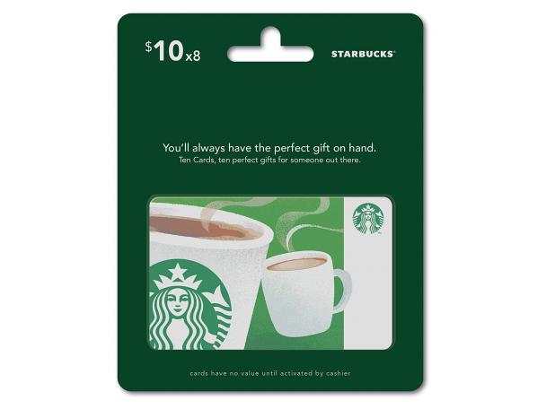 Free Starbucks $80 Gift Card!