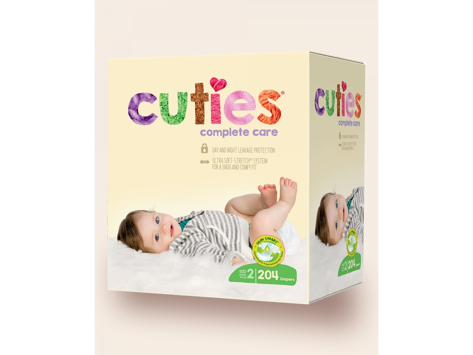 Free Cuties Complete Care Baby Diaper