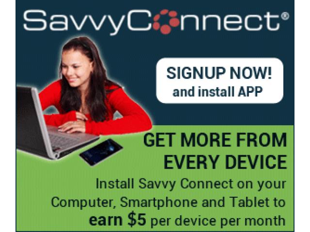 Free $5 / Mo. From SavvyConnect!